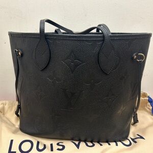 Louis Vuitton Black Embossed Tote